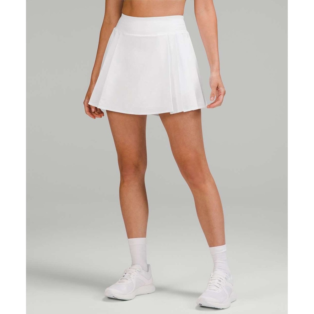 Lululemon Side-Pleat High-Rise Tennis Skirt White Size 8